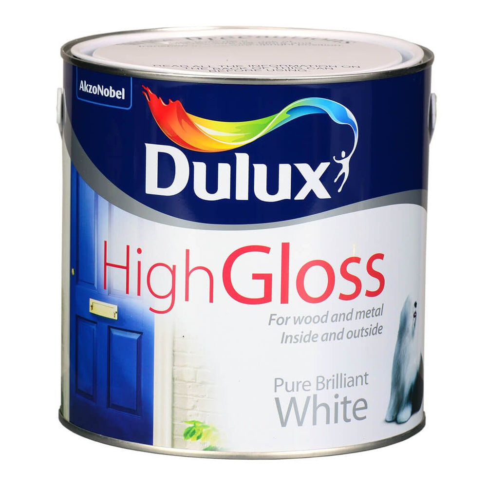 Dulux High Gloss 5 Litre - Brilliant White | 5083961
