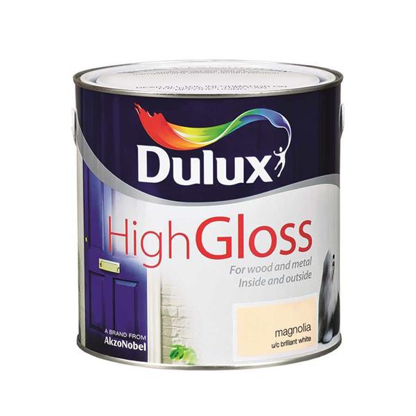 Dulux 2.5 Litre High Gloss - Magnolia | 5083973
