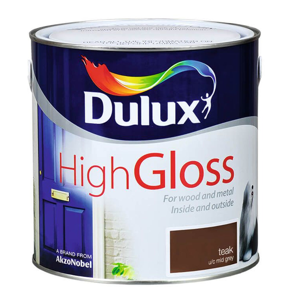 Dulux 2.5 Litre High Gloss - Teak | 5083969