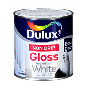 Dulux 1 Litre Non Drip Gloss - Brillant White | 5084135