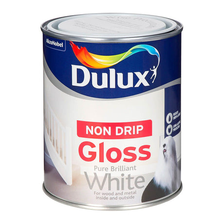 Dulux Non Drip Gloss 2.5 Litre - Brilliant White | 5089685