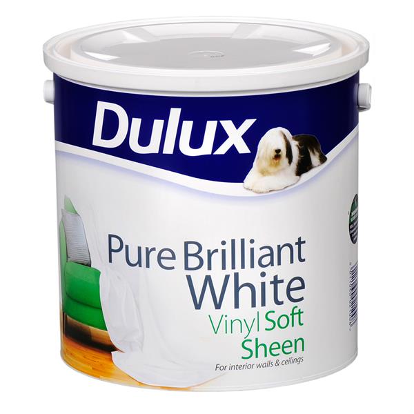 Dulux 2.5 Litre Soft Sheen - Brillant White | 5084165