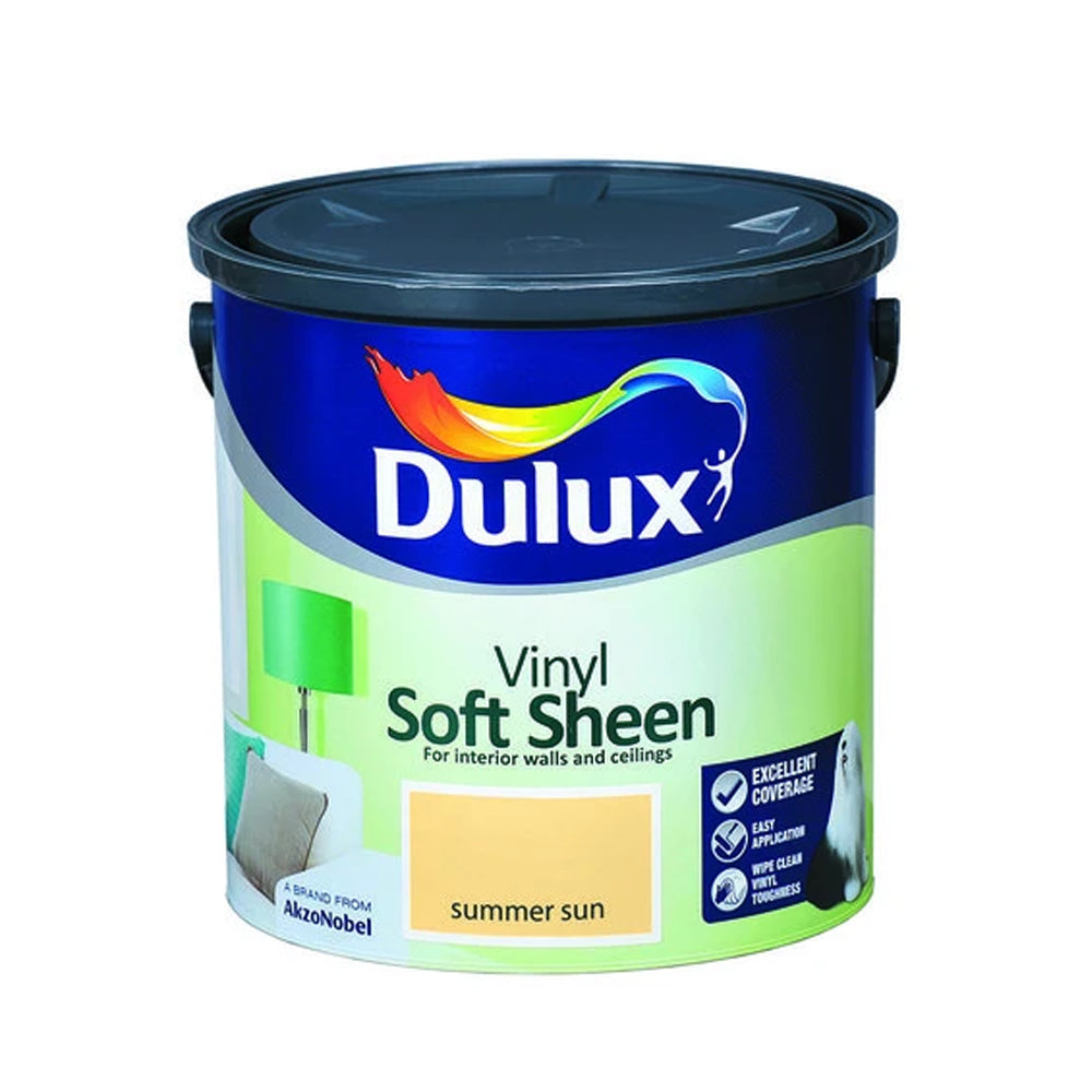 Dulux 2.5 Litre Soft Sheen - Summer Sun | 5084169
