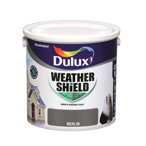 Dulux 2.5 Litre Weathershield Masonry Paint - Merlin | 5084637