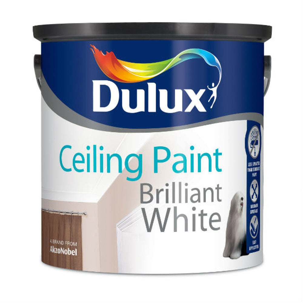 Dulux 2.5 Litre Ceiling Paint White | 5083579