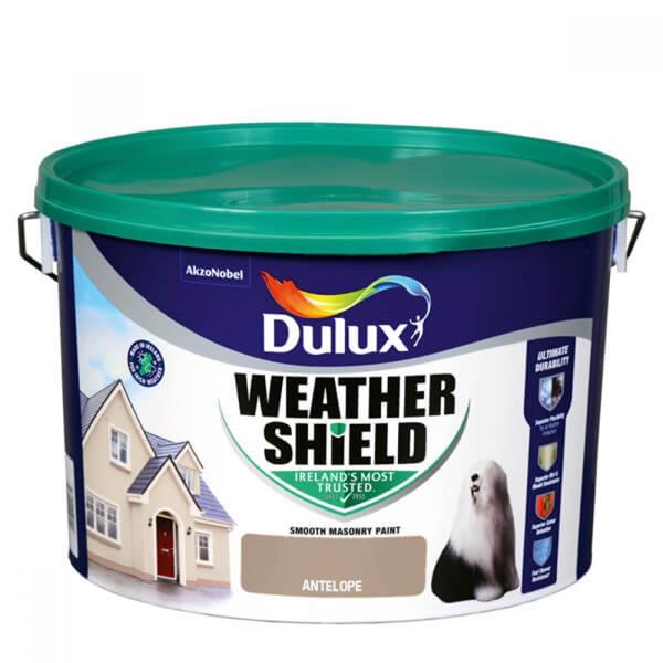 Dulux Weathershield Masonry Paint 10 Litre - Antelope | 5084657