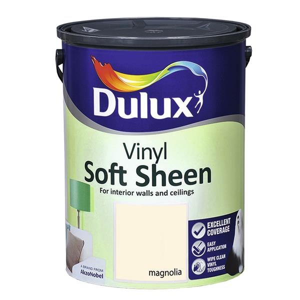 Dulux 5 Litre Soft Sheen - Magnolia | 5084256