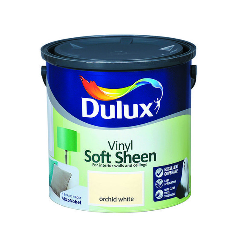 Dulux 2.5 Litre Soft Sheen - Orchid White | 5084260