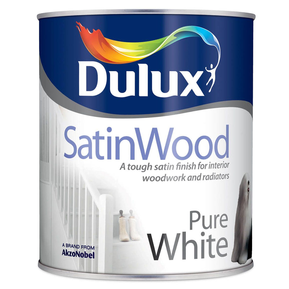Dulux Satinwood 5 Litre - Brilliant White | 5084303