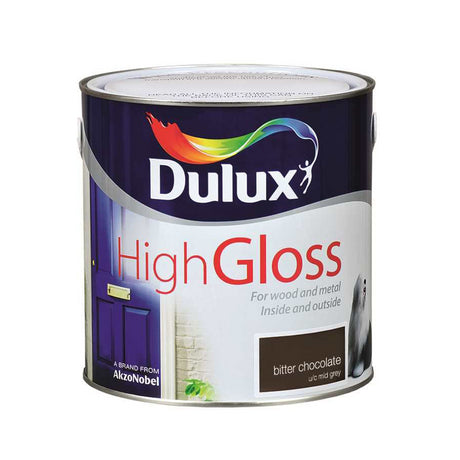 Dulux 2.5 Litre High Gloss - Bitter Chocolate | 5083948