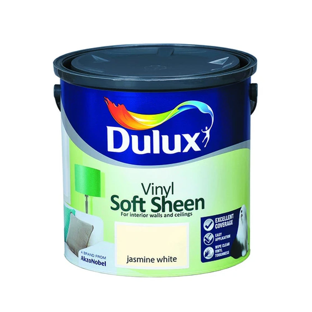 Dulux 2.5 Litre Soft Sheen - Jasmine White | 5084191