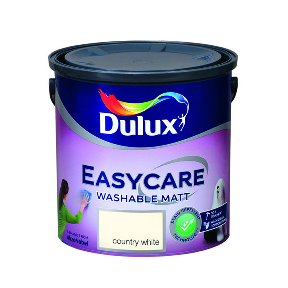 Dulux 2.5 Litre Easycare Washable Matt - Country White | 5083789