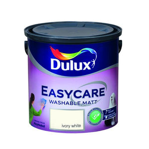Dulux 2.5 Litre Easycare Washable Matt - Ivory White | 5083793