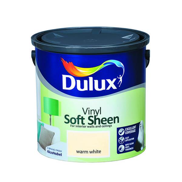 Dulux 2.5 Litre Soft Sheen - Warm White | 5084217