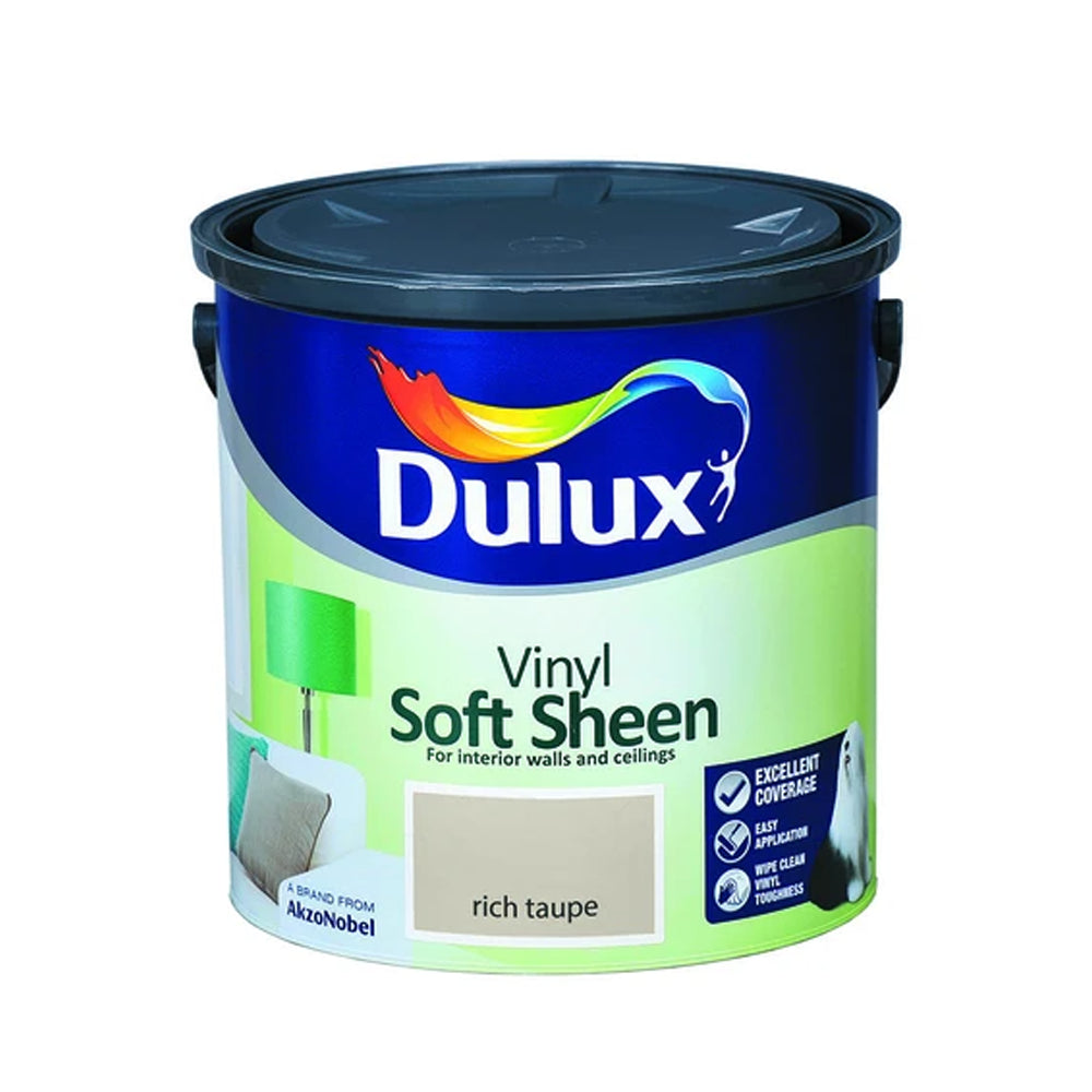 Dulux 2.5 Litre Soft Sheen - Rich Taupe | 5084227