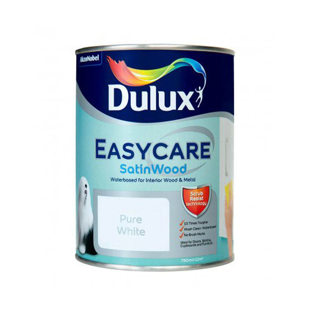 Dulux 750ml Easycare Satinwood - White | 5083909