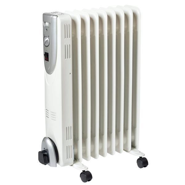 Winterwarm 1.5kw Oil Filled Radiator - White | WWR15