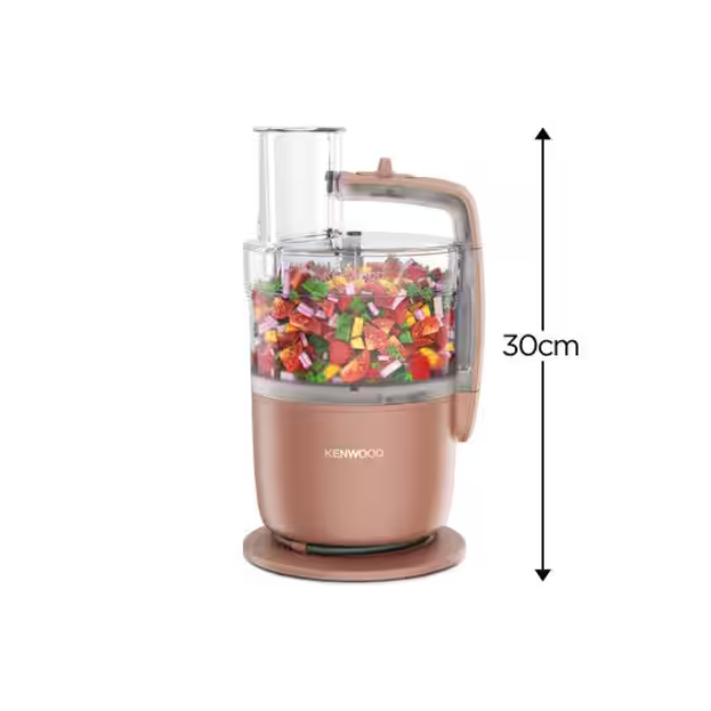 Kenwood Multipro Go Food Processor & Chopper - Clay Red | FDP22.130RD