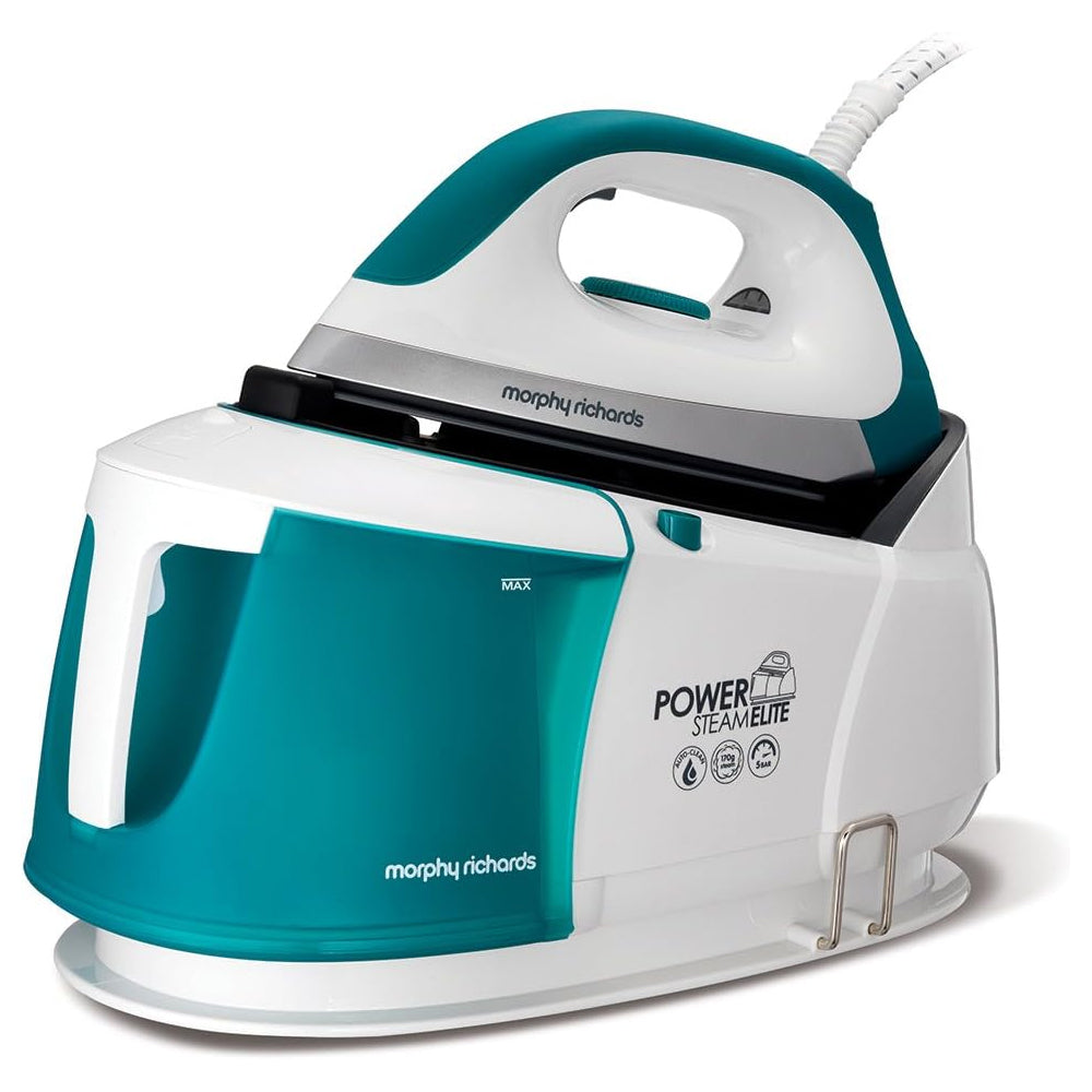 Morphy Richards Power SteamElite Steam Generator Steam Iron - White/Green | 332014