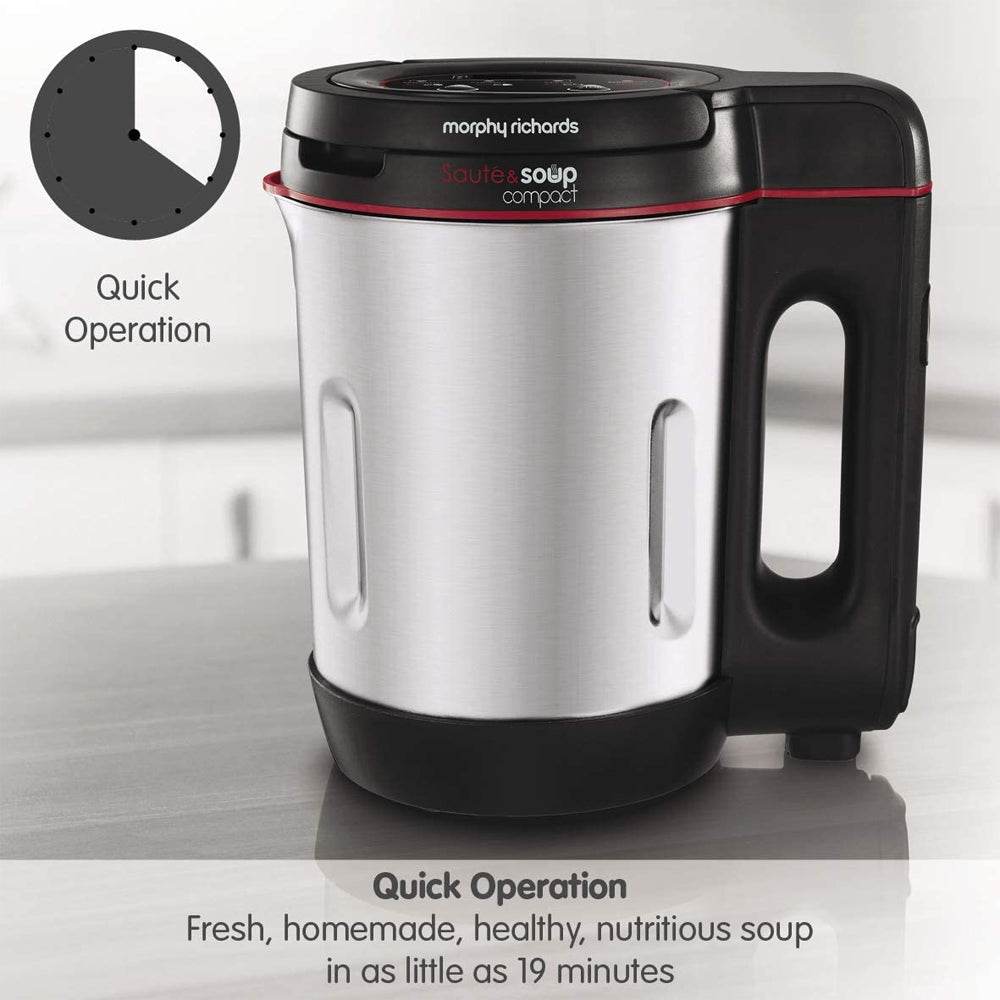 Morphy Richards Compact Saute & Soup Maker  1 Litre - Stainless Steel | 501027