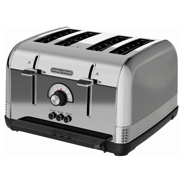 Morphy Richards Venture Retro 240330 4-Slice Toaster - Polished | 240330