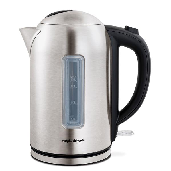 Morphy Richards Quiet Boil Kettle 1.7 Litre with 3kw Rapid Boil - Brushed Steel | 980580
