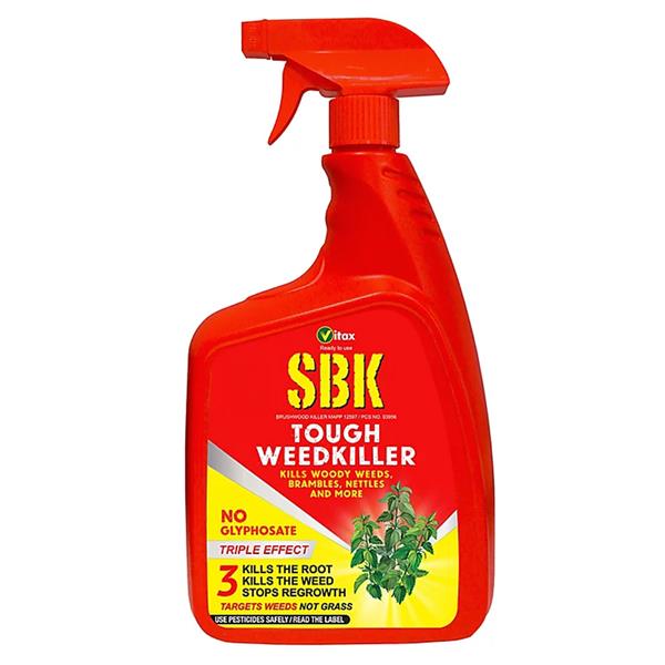 Vitax SBK Tough Weedkiller for Woody Weeds, Brambles, Nettles Spray 1 Litre | VX194