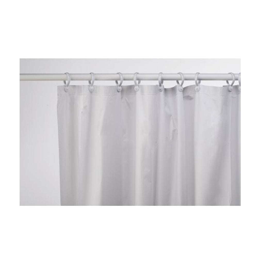 Croydex 180cm x 180cm Vinyl Shower Curtain - White | CRXAE100022