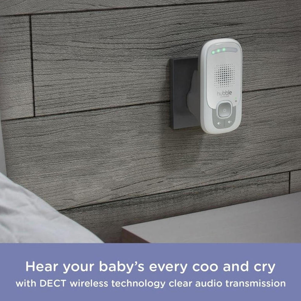 Hubble Smart Listen Audio Baby Monitor - White