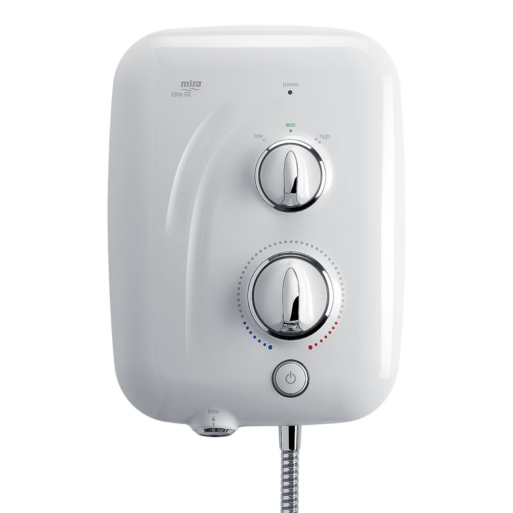 Mira Elite SE Dual Electric Shower 9.8kw - White