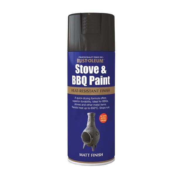 Rustoleum Painters Touch Multi-Purpose Spray Paint 400ml - Stove & BBQ Black | PTOU016