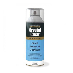 Rustoleum Crystal Clear Gloss Protective Top Coat 400ml Spray | PTOU002