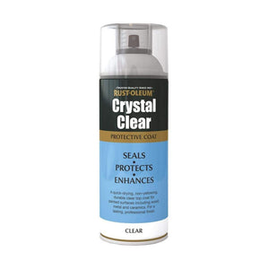 Rustoleum Protective Top Coat Spray Paint 400ml - Crystal Clear Semi Gloss | PTOU003