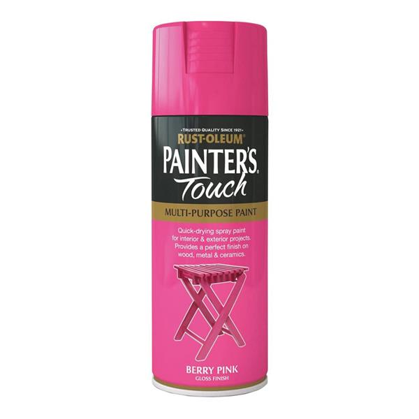 Rustoleum Painters Touch Multi-Purpose Spray Paint 400ml - Berry Pink | PTOU025