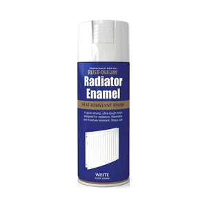 Rustoleum Radiator Enamel Spray Paint 400ml - Satin White | PTOU054
