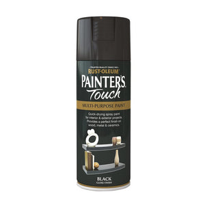 Rustoleum Painters Touch Multi-Purpose Spray Paint 400ml - Gloss Black | PTOU005