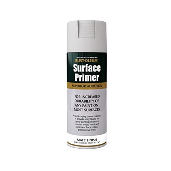 Rustoleum Surface Primer Spray Paint 400ml - Matt Grey | PTOU200