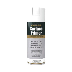 Rustoleum Superior Adhesion Surface Primer Spray Paint 400ml - White Matt | PTOU200