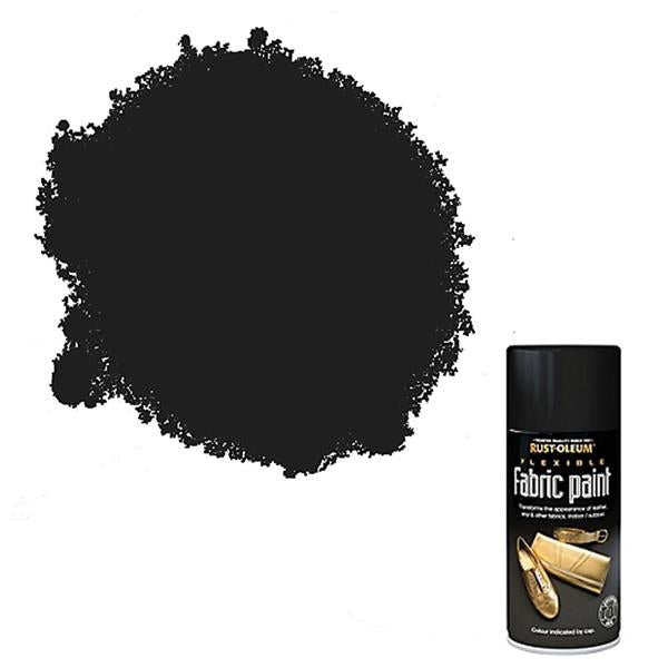 Rustoleum Fabric Multi Surface Spray Paint 150ml - Black | PTOU326
