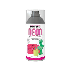 Rustoleum Neon Effect Spray Paint 150ml - Satin Yellow | PTOU310