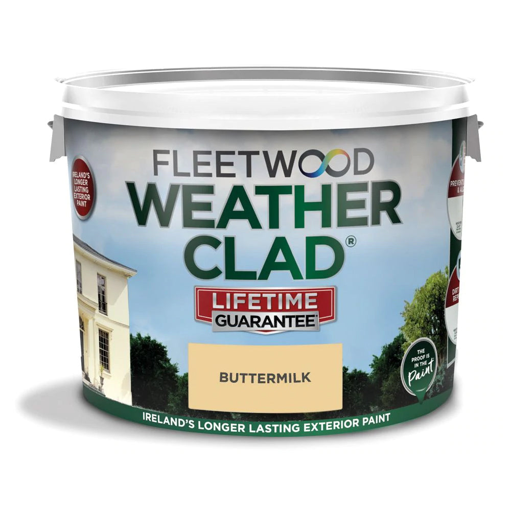 Fleetwood Weatherclad Masonry Paint 10 Litre - Buttermilk | XWC10BU