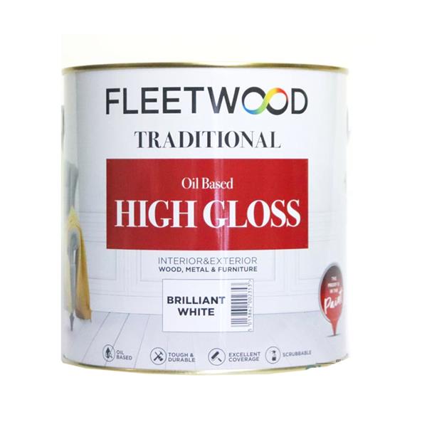 Fleetwood 2.5 Litre Gloss - White | GLO25BW