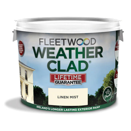 Fleetwood Weatherclad Masonry Paint 10 Litre - Linen Mist | XWC10LM