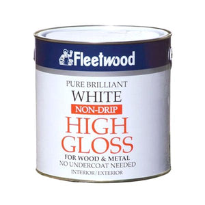 Fleetwood 2.5 Litre Non-Drip Gloss - White | GNDO25BW