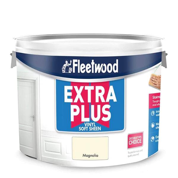 Fleetwood Extra Plus Vinyl Soft Sheen 10 Litre - Magnolia | SEP10MA