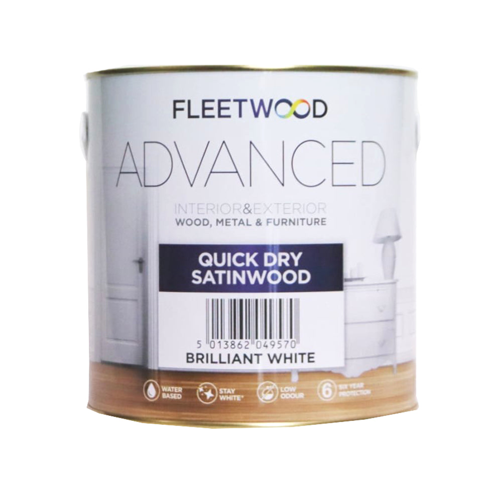 Fleetwood 500ml Satinwood - White | STO01BW