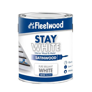 Fleetwood 2.5 Litre Satinwood - White | STO25BW