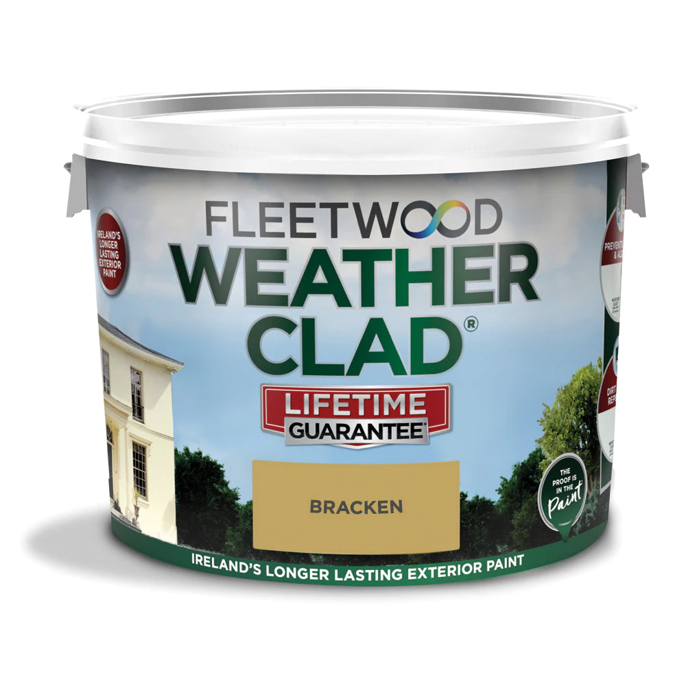 Fleetwood Weatherclad Masonry Paint 10 Litre - Bracken | XWC10BK
