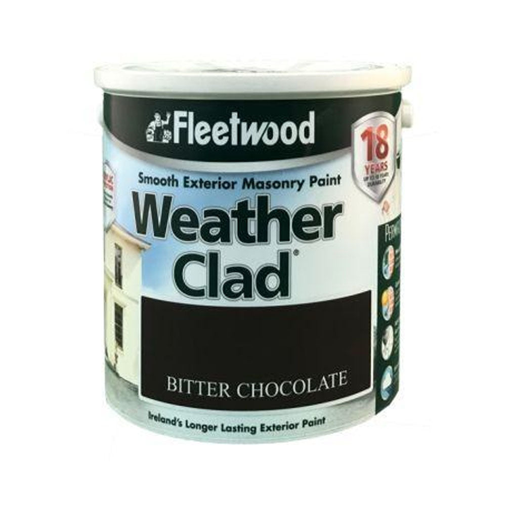 Fleetwood 2.5 Litre Weatherclad Masonary Paint - Bitter Chocolate | XWC25BC
