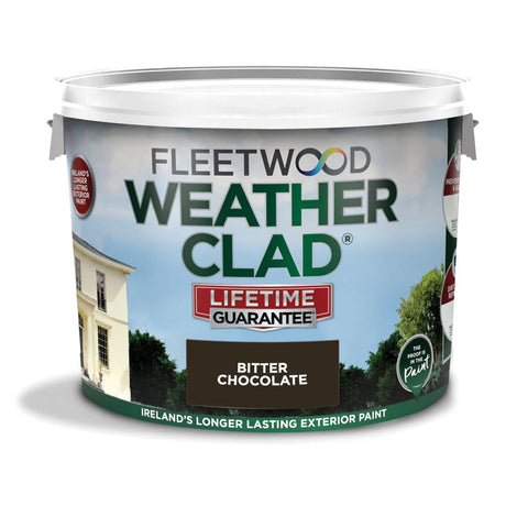 Fleetwood Weatherclad Masonry Paint 10 Litre - Bitter Chocolate | XWC10BC